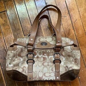 vintage coach barrel purse